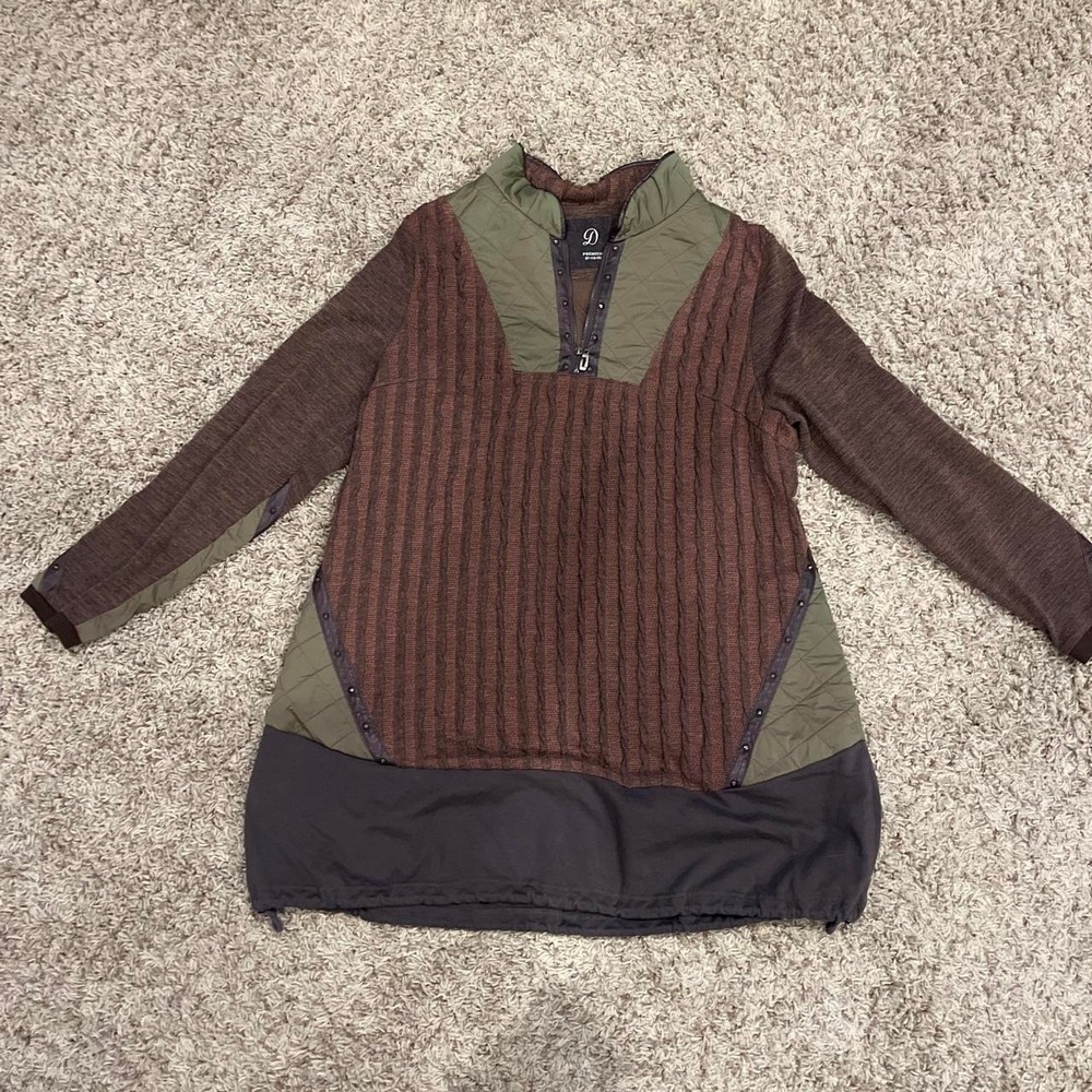 Korean vintage mixed media Leader 90's pull over sweater Rare unisex